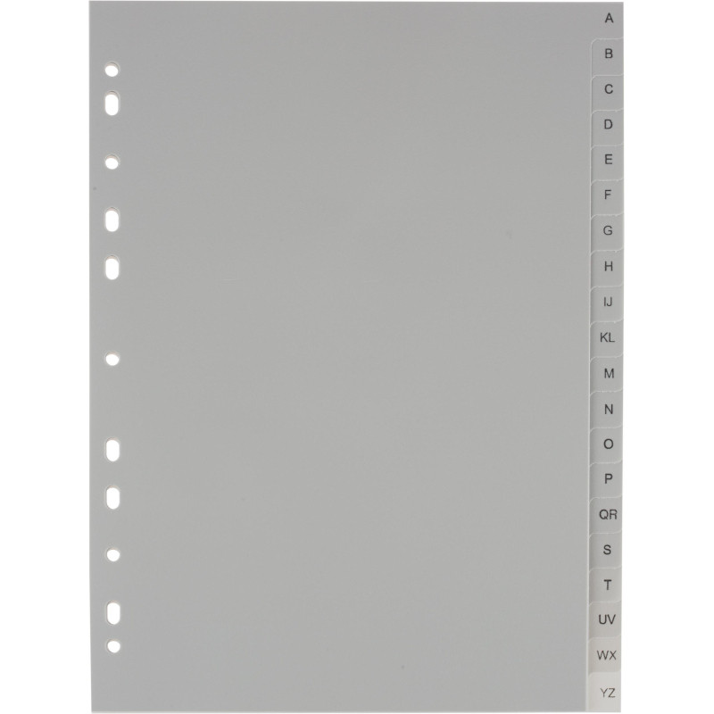 Разделитель листов из сер.пласт. алфавит А-Z ,Attache, А4, 20 разделов