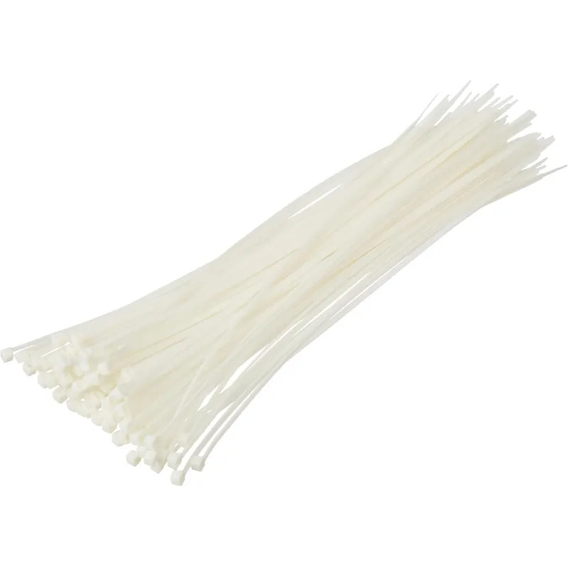 Хомут стяжка нейлоновая морозост TOPFORT 4х300 (3,6х300 мм) белый 100 шт/уп