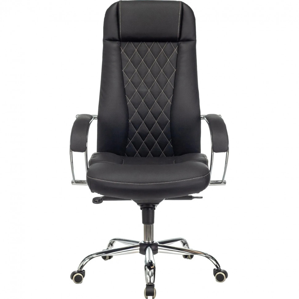 Кресло VB_Бюрократ для руководителя CH-609SL/ECO черный эко.кожа, хром