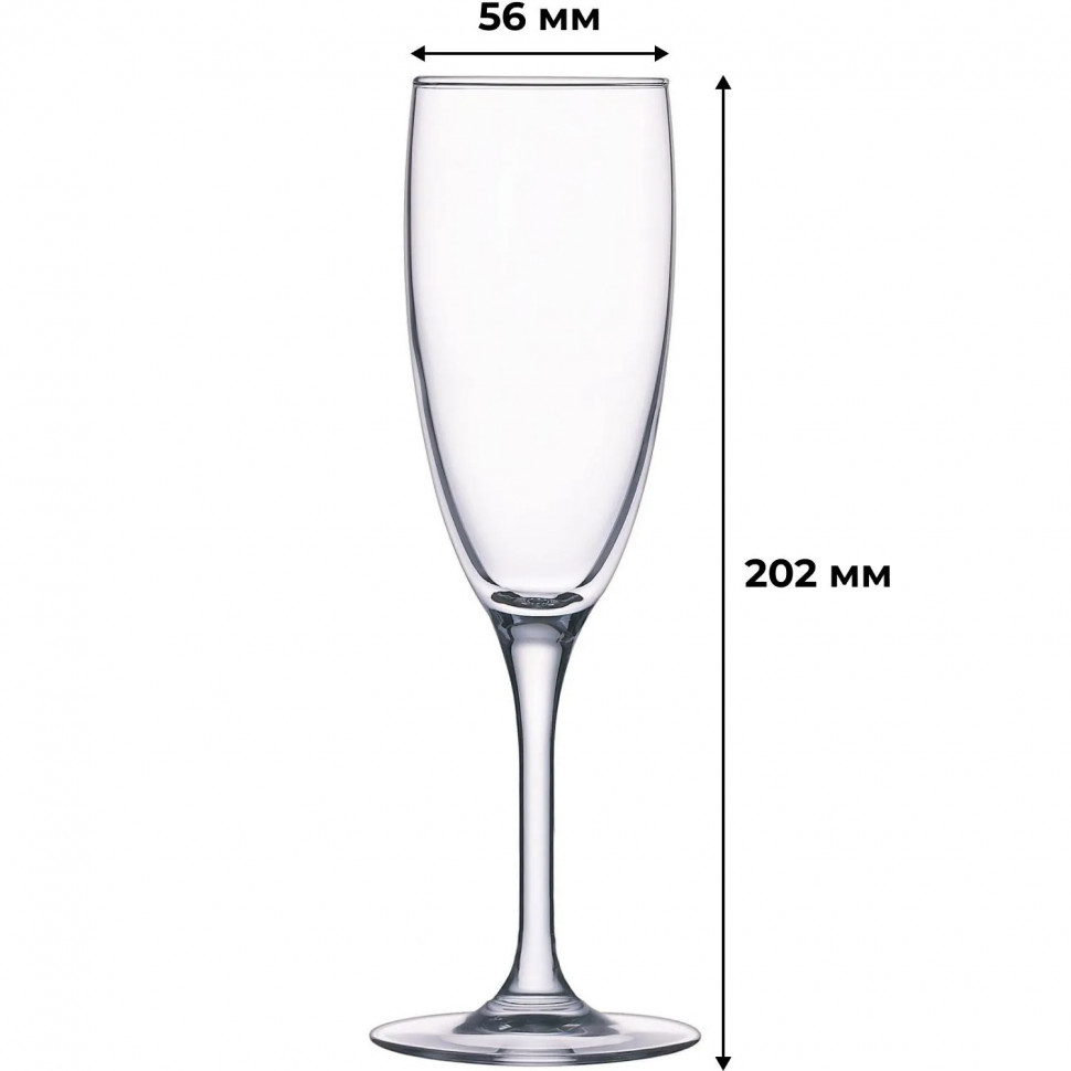 Бокал для шампанского 170 мл. Эдем 24шт/уп (13с1687/0)/50546
