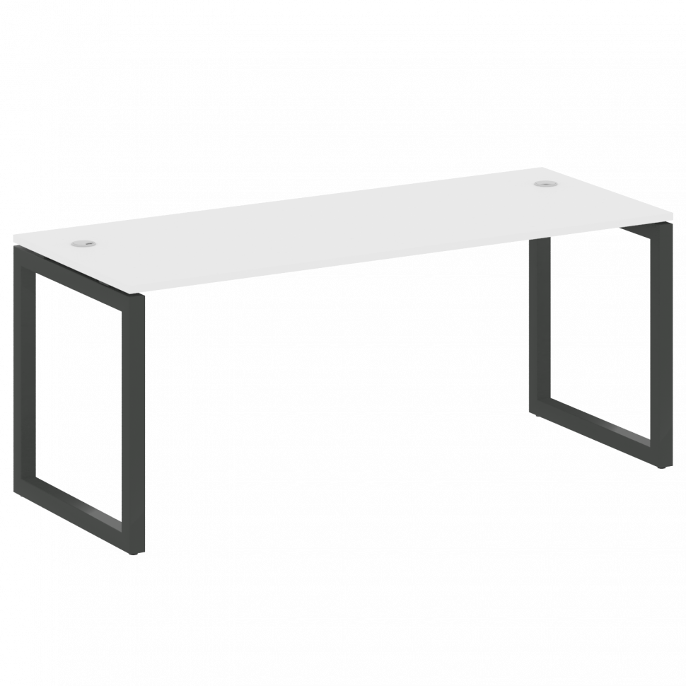 Metal System Quattro Стол письменный на О-образном м/к 50БО.СП-5 Белый/Металл Антрацит 1800*720*750 Metal System Quattro Стол письменный на О-образном м/к 50БО.СП-5 Белый/Металл Антрацит 1800*720*750