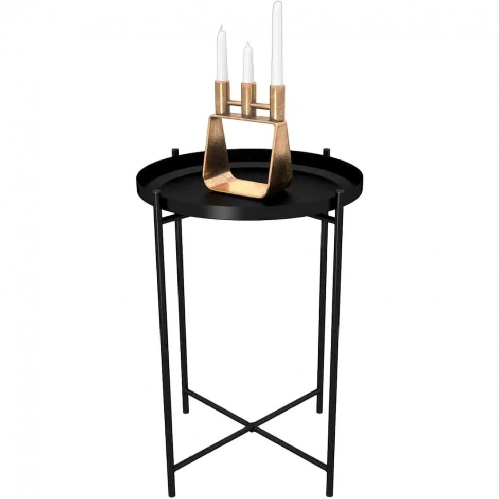 Стол журнальный EL_Sheffilton SHT-CT8 металл черный муар(241651/Сж-97)