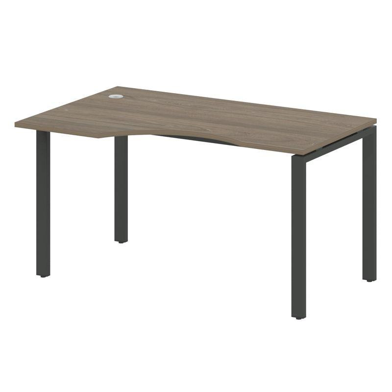 Metal System Стол криволинейный левый на П-образном м/к БП.СА-2 (L) Вяз Благородный/Металл Антрацит Metal System Стол криволинейный левый на П-образном м/к БП.СА-2 (L) Вяз Благородный/Металл Антрацит