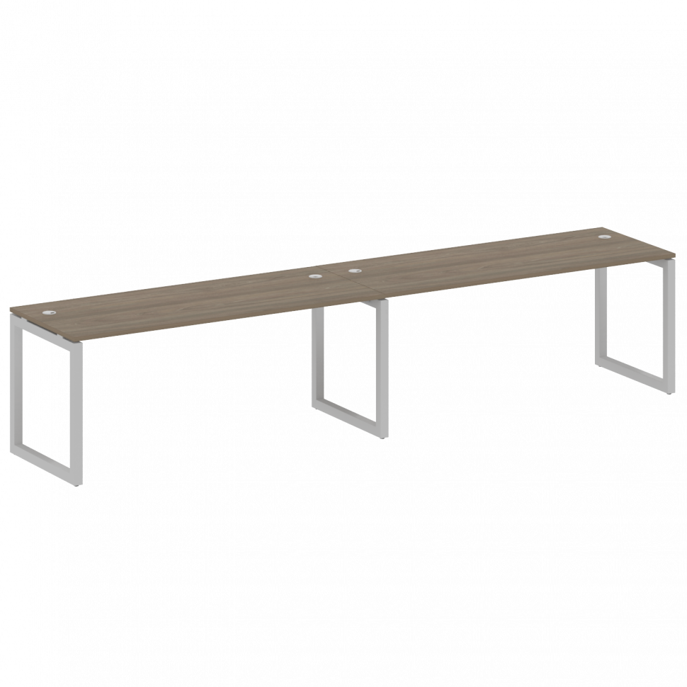 Metal System Quattro Рабочая станция на 2 места на О-образном м/к 50БО.СМ-2.5 Вяз Благородный/Металл