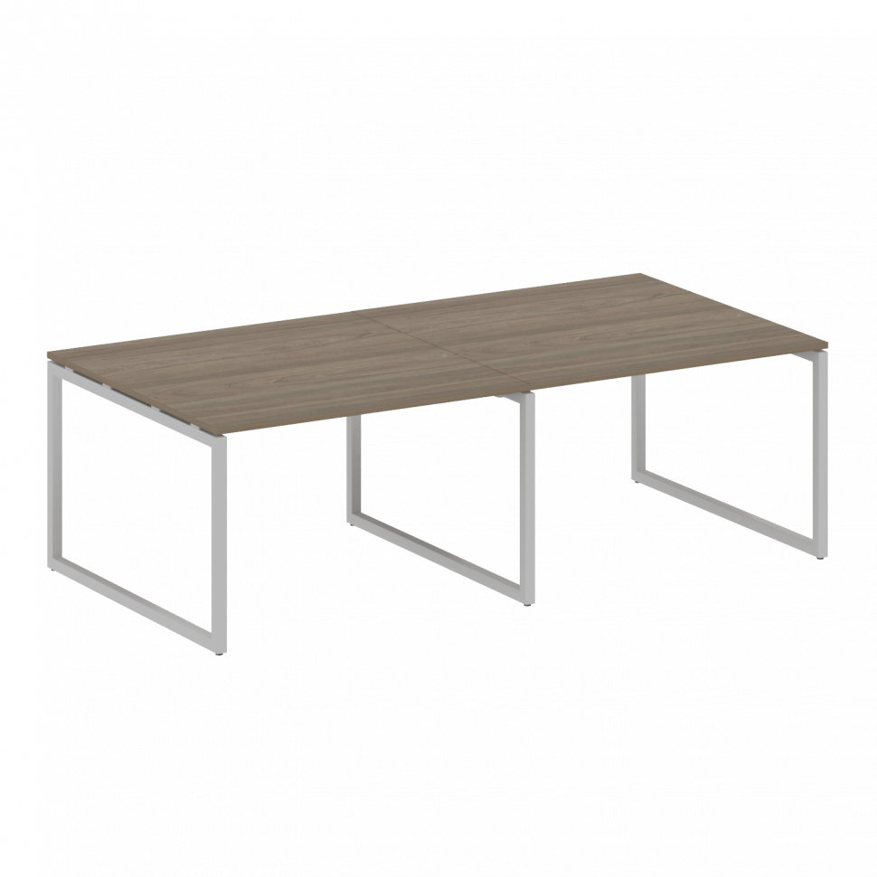 Metal System Quattro Перег. стол (2 столешницы) на О-образном м/к 40БО.ПРГ-2.2 Вяз Благородный/Метал Metal System Quattro Перег. стол (2 столешницы) на О-образном м/к 40БО.ПРГ-2.2 Вяз Благородный/Метал