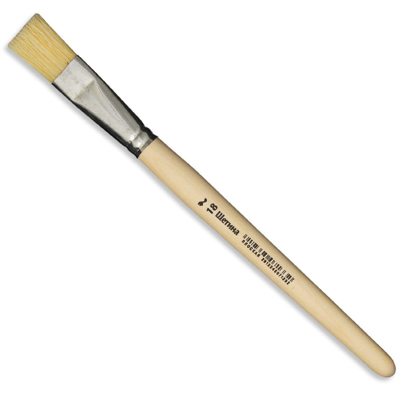 Кисть №1 School щетина плоская №18 Кисть №1 School щетина плоская №18