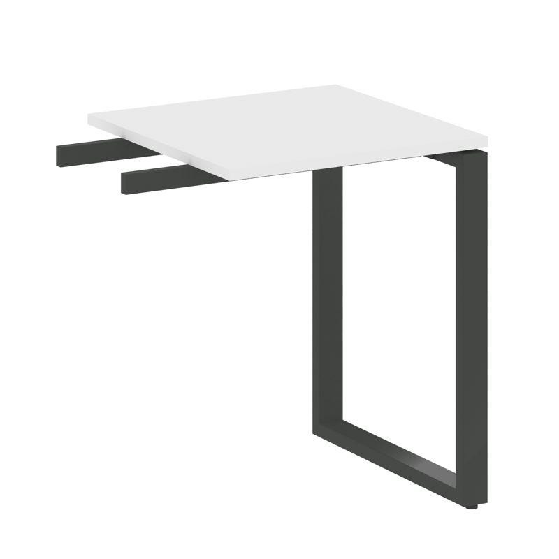 Metal System Приставной элемент на О-образном м/к БО.ПР-1 Белый/Металл Антрацит 600*600*750
