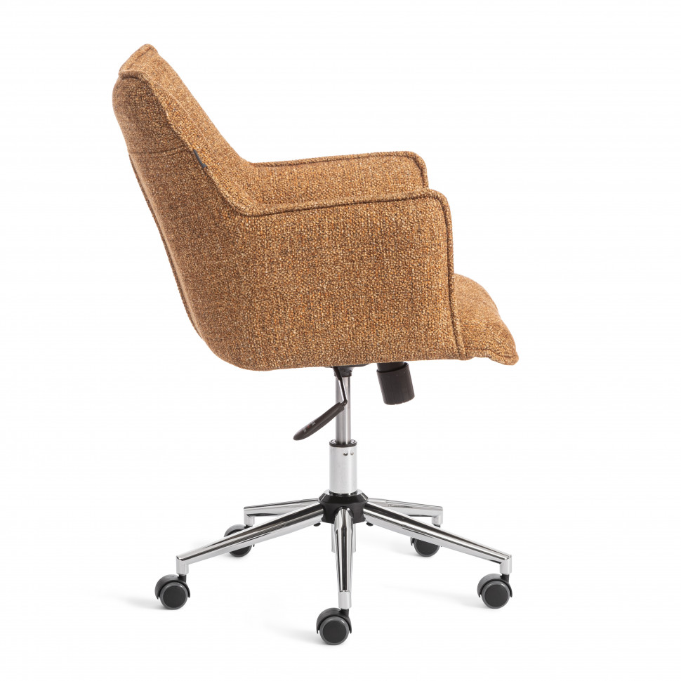 Кресло Lutz/Луц хром велюр/букле, VT shape amber