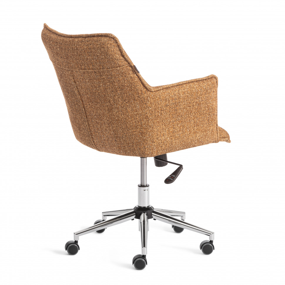 Кресло Lutz/Луц хром велюр/букле, VT shape amber