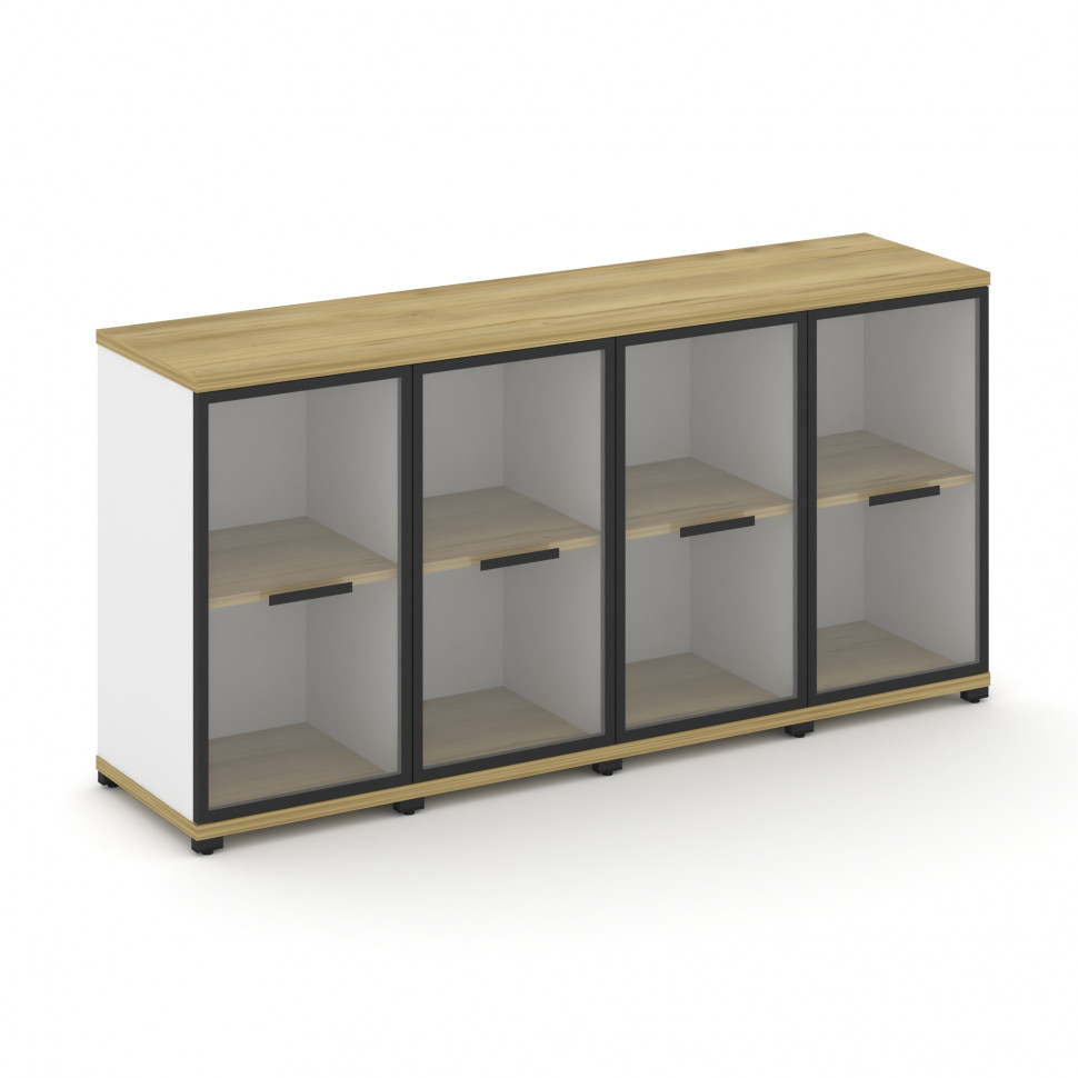 Concept Шкаф 4 узкие секции, 2 ниши CN.STU-243 RPB B Дуб Винченцо/Белый Бриллиант/Металл Черный/Проз Concept Шкаф 4 узкие секции, 2 ниши CN.STU-243 RPB B Дуб Винченцо/Белый Бриллиант/Металл Черный/Проз