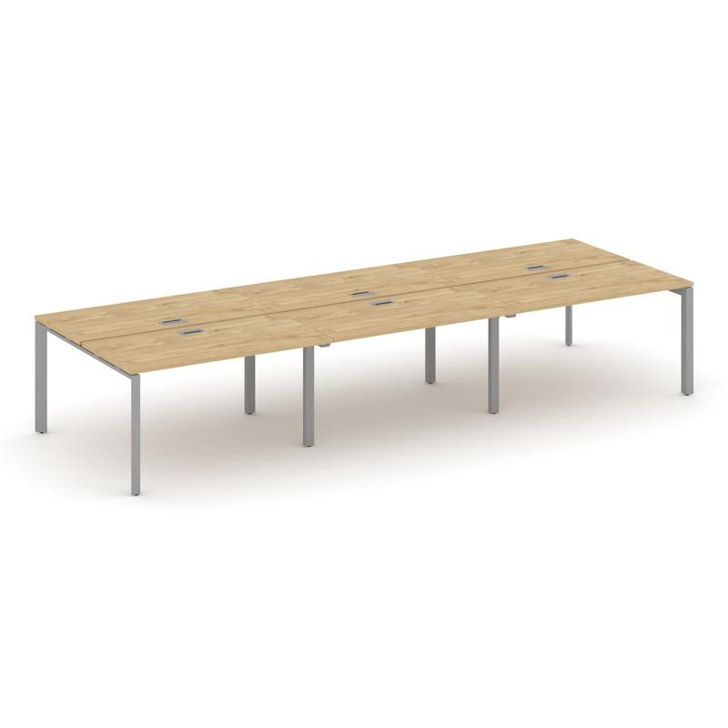 Style Project Рабочая станция двухсторонняя SN-59P.DRS-073 Тиквуд Светлый/Металл Серый/Серебро Заглу