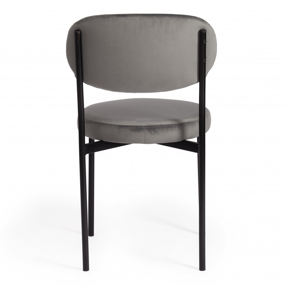 Стул REVO (mod. 7033) / 1 шт. в упаковке ткань/металл, 47х54х82 см, высота до сиденья 47 см, серый barkhat 26/черный