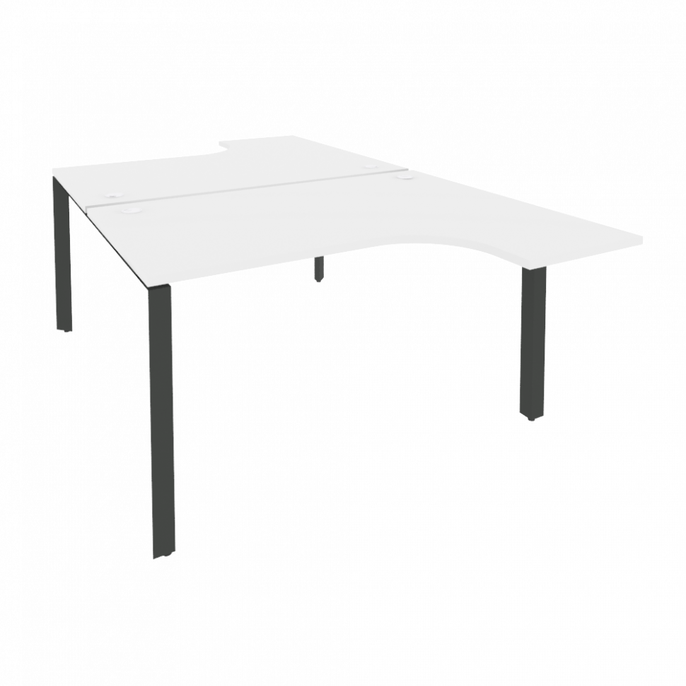 Onix Рабочая станция на П-образном м/к O.MP-D.SA-3 Белый Бриллиант/Металл Антрацит 1380*2395*750 (16 Onix Рабочая станция на П-образном м/к O.MP-D.SA-3 Белый Бриллиант/Металл Антрацит 1380*2395*750 (16
