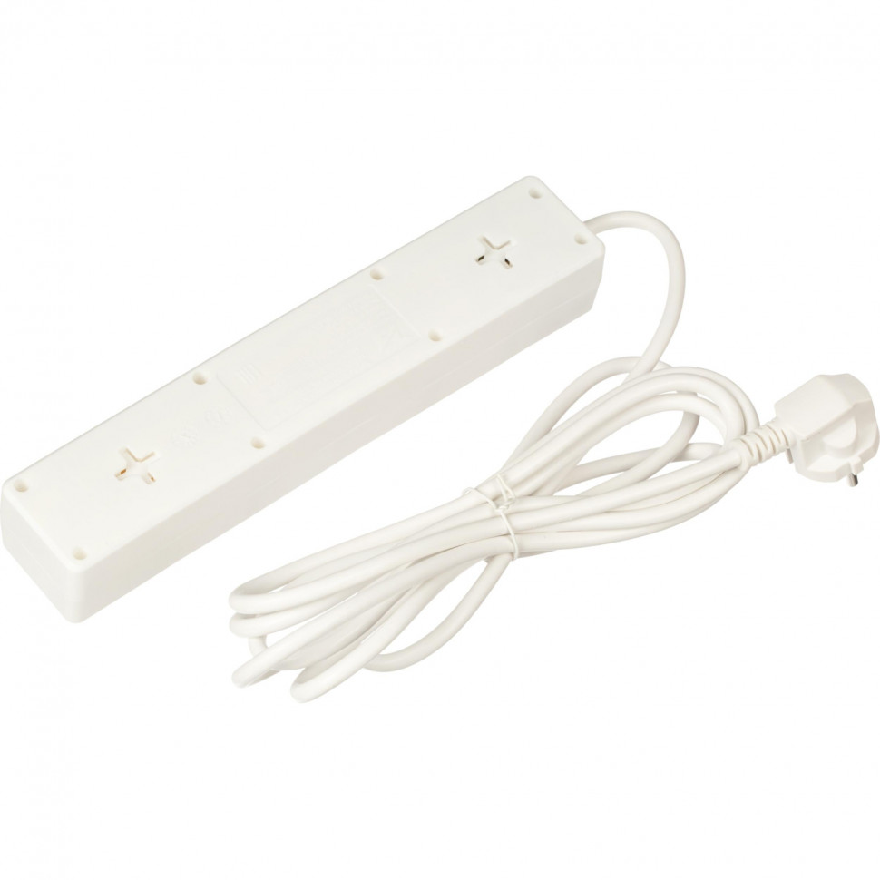 Сетевой фильтр BigTech STD-510-3-W (5р/3м/10А/2,2кВт/1мм2/белый)