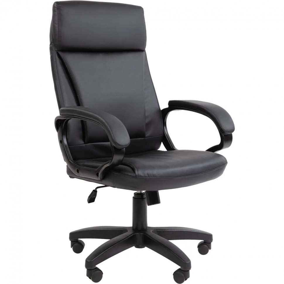 Кресло VT_Chairman 794LT чер.пласт экокожа черная