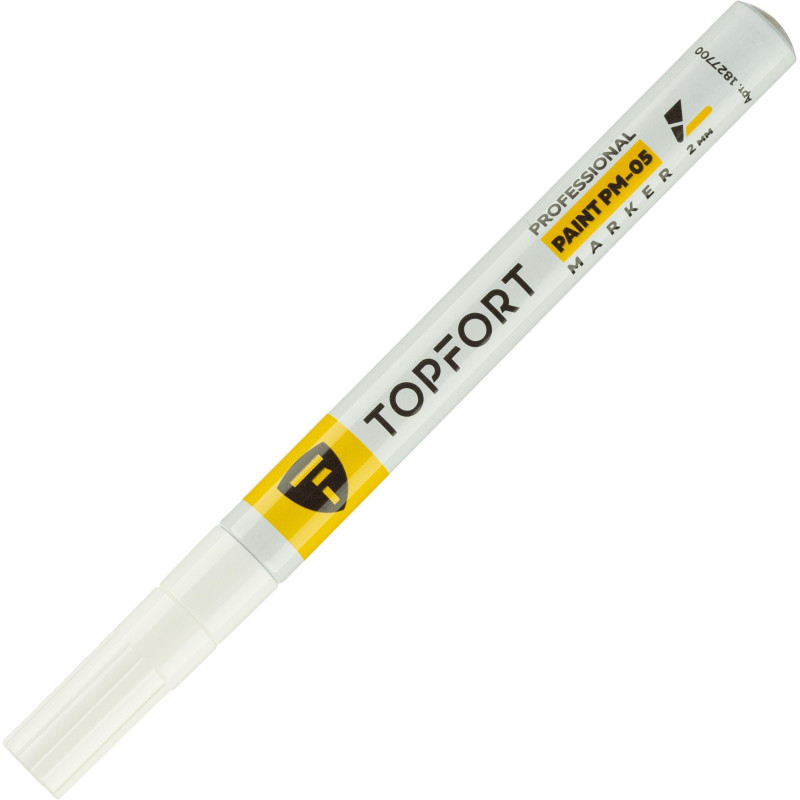 Маркер лаковый TOPFORT Paint 2 мм белый
