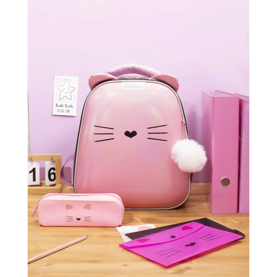 Пенал Kitty 1отд., силикон, 210x50x65 мм