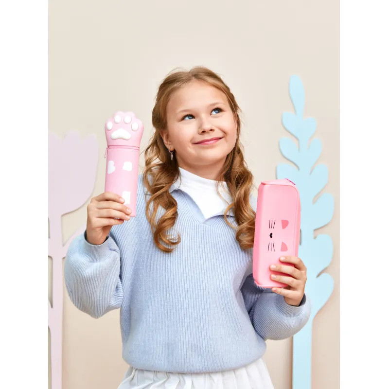 Пенал Kitty 1отд., силикон, 210x50x65 мм