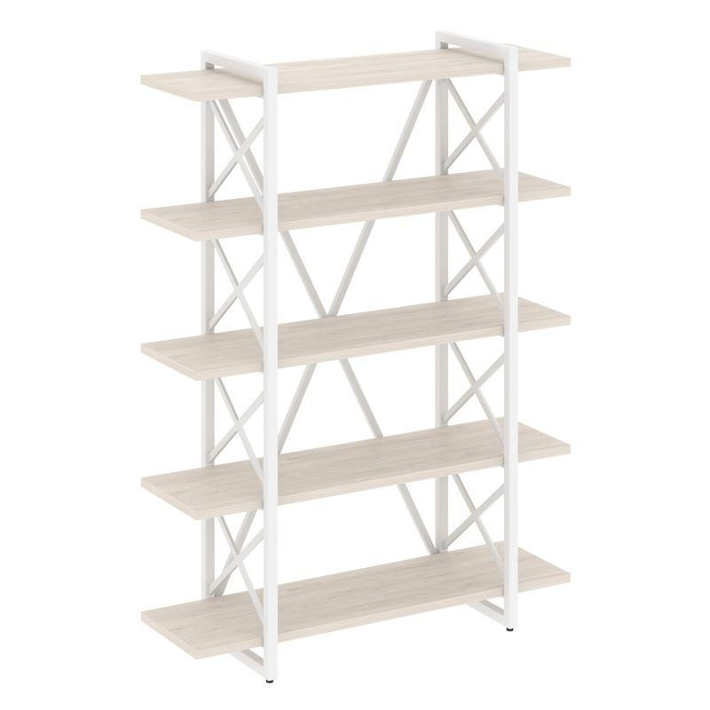 Loft Стеллаж на рег. опорах-5 полок VR.L-MST.O-5.8V Денвер Светлый/Металл Белый 1200*400*1650 Loft Стеллаж на рег. опорах-5 полок VR.L-MST.O-5.8V Денвер Светлый/Металл Белый 1200*400*1650