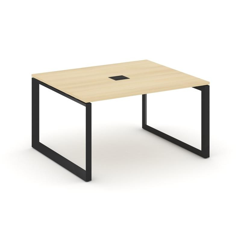 Style Project Стол переговорный SN-59O.SPRG-033 Акация Лорка/Металл Черный 1380*1180*750