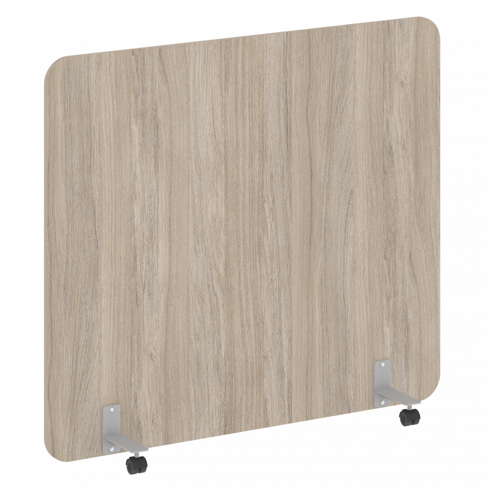 R-line Перегородка на металлических опорах, на роликах DP.R-160-140 Дуб Аттик/Металл Серый 1600*18*1