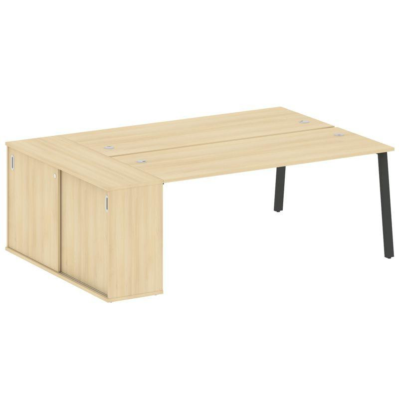 Metal System Рабочая станция с шкафом-купе на А-образном м/к БА.РС-СШК-1.5 Т Акация Лорка/Металл Ант Metal System Рабочая станция с шкафом-купе на А-образном м/к БА.РС-СШК-1.5 Т Акация Лорка/Металл Ант