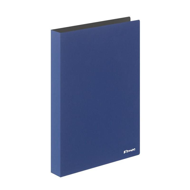 Папка на 2-х кольцах Комус,25 мм, т.-синяя, с карманом СD/визитки