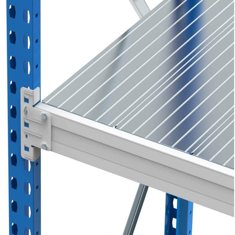 Стеллаж металлический 0MX_MZ_SGR-V-1864-2,5 4 яруса 1800х600, Выс.2500