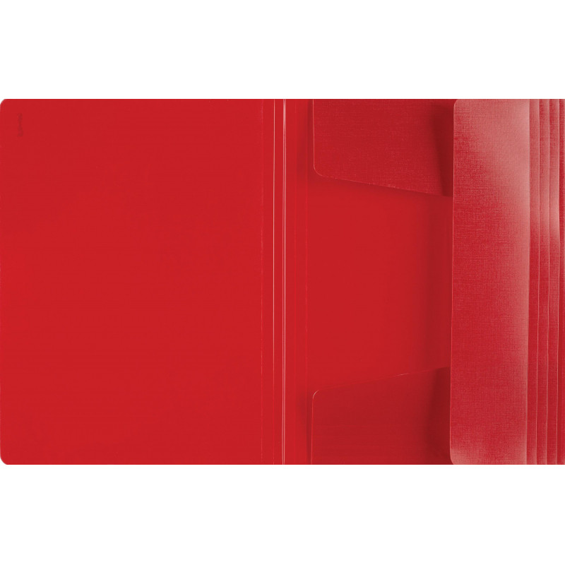 Папка на резинках Комус Шелк красная