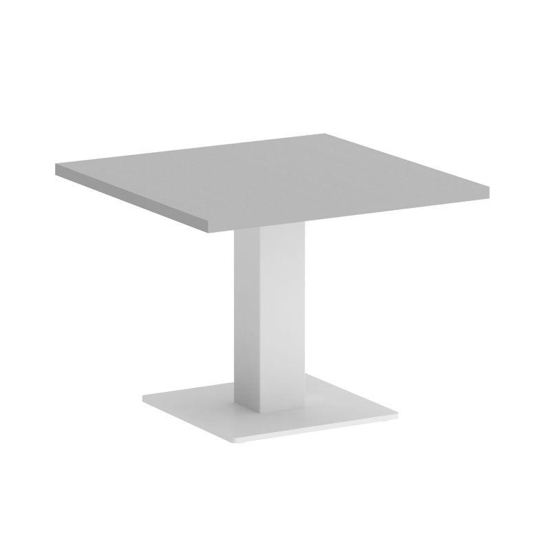 Riva Стол журнальный квадратный А.СЖ-2 Серый/Металл Белый 600*600*450