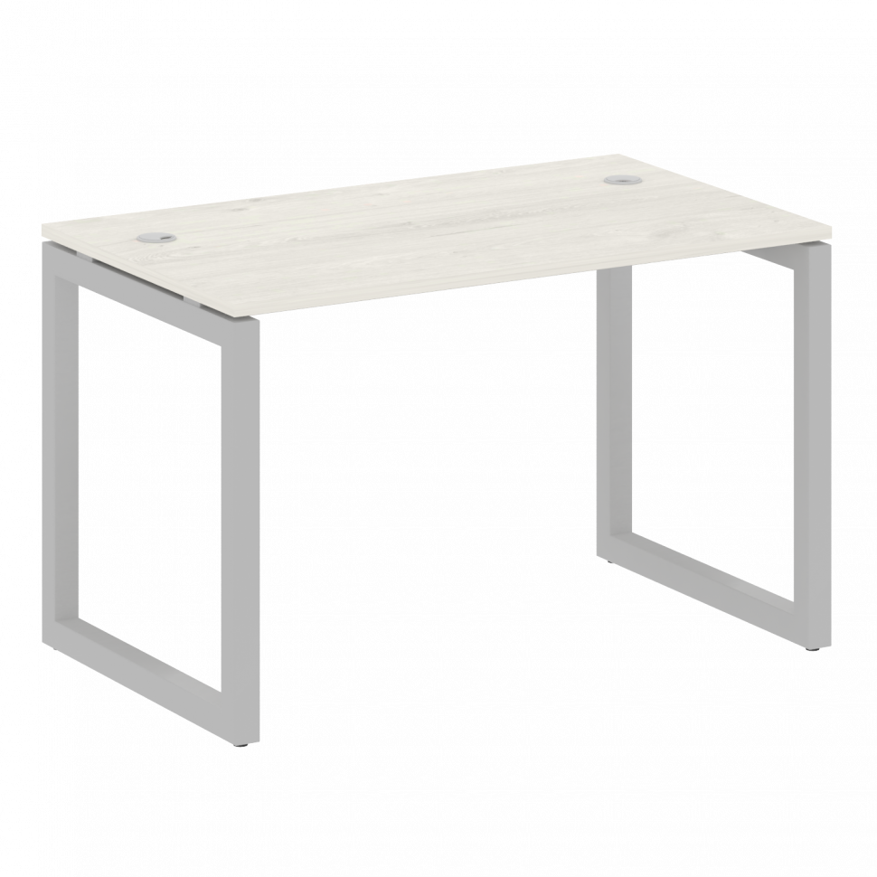 Metal System Quattro Стол письменный на О-образном м/к 50БО.СП-2 Дуб Наварра/Металл Серый 1200*720*7