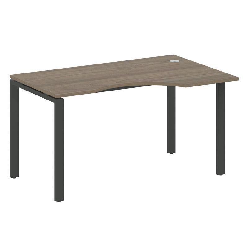 Metal System Стол криволинейный правый на П-образном м/к БП.СА-2 (R) Вяз Благородный/Металл Антрацит Metal System Стол криволинейный правый на П-образном м/к БП.СА-2 (R) Вяз Благородный/Металл Антрацит