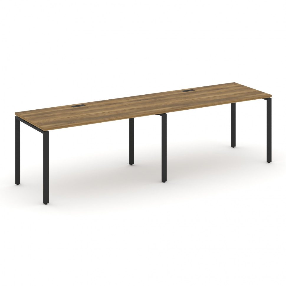 Concept Рабочая станция 2 места CN.ORS-003 Сандал Янтарный/Металл Черный 2760*720*750