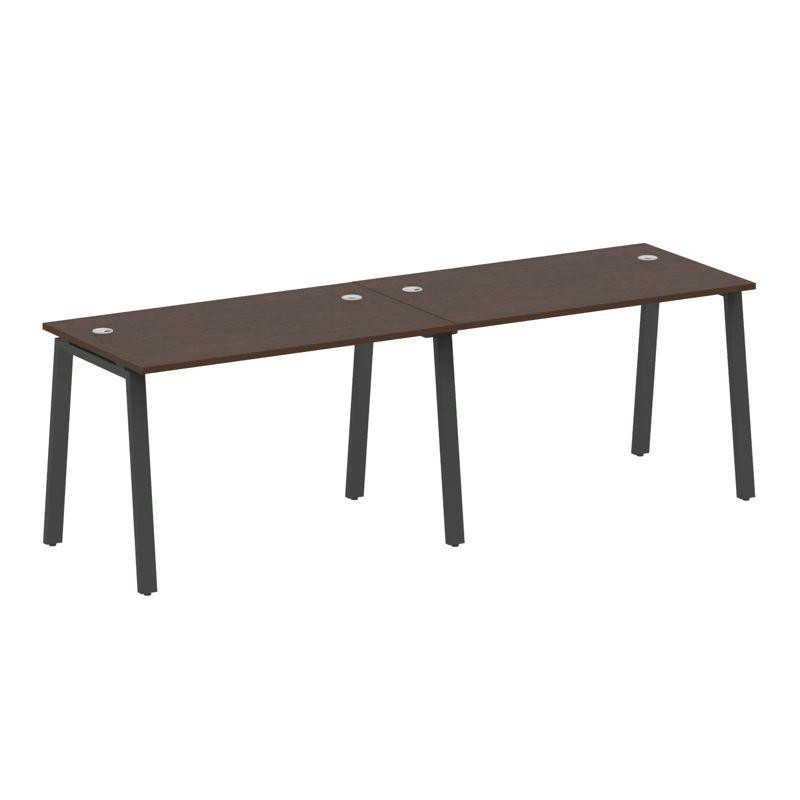 Metal System Рабочая станция на 2 места на А-образном м/к БА.СМ-2.2 Венге Цаво/Металл Антрацит 2400* Metal System Рабочая станция на 2 места на А-образном м/к БА.СМ-2.2 Венге Цаво/Металл Антрацит 2400*