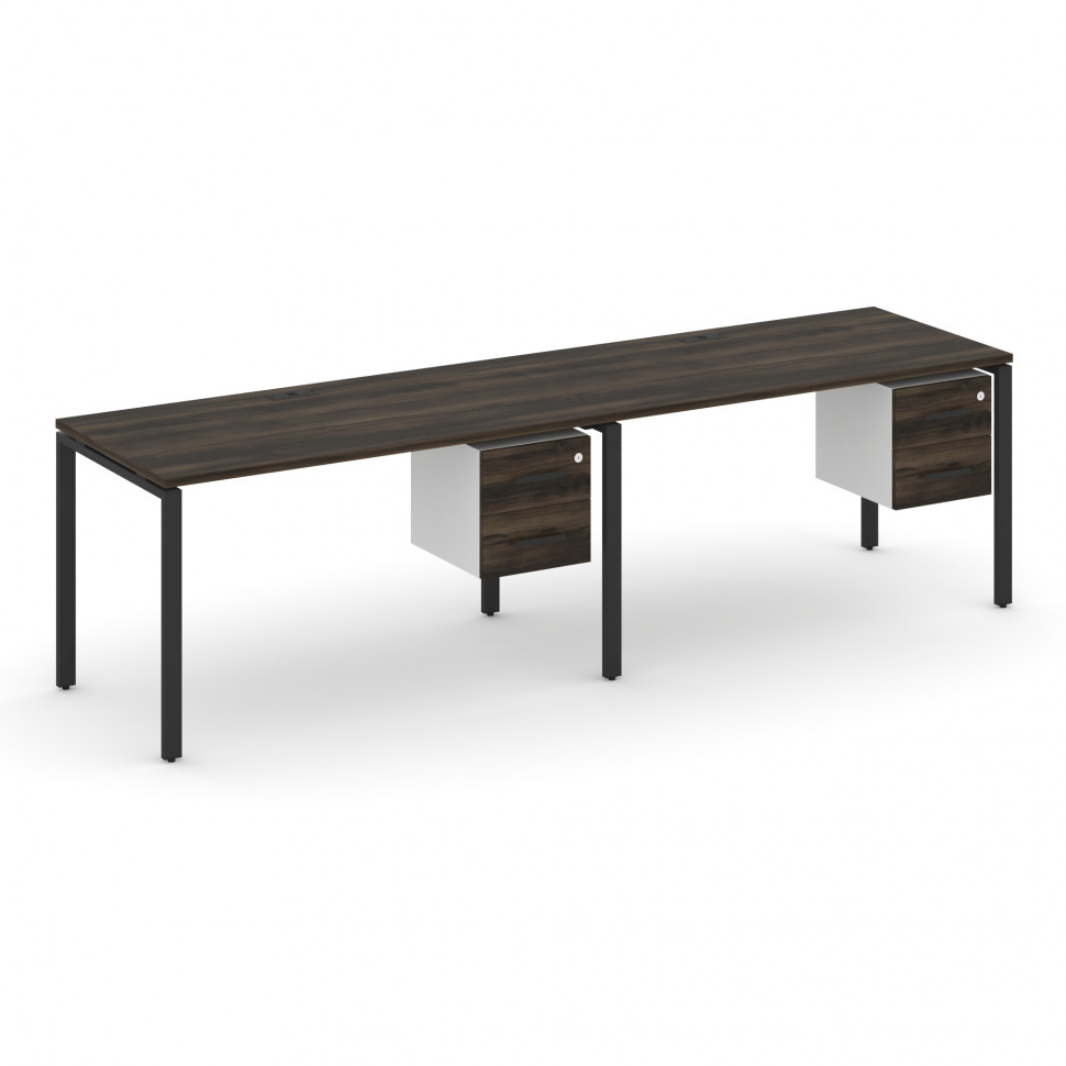 Concept Рабочая станция односторонняя с подвес. тумбами 2 места CN.ORS-115 B Дуб Мали/Белый Бриллиан Concept Рабочая станция односторонняя с подвес. тумбами 2 места CN.ORS-115 B Дуб Мали/Белый Бриллиан