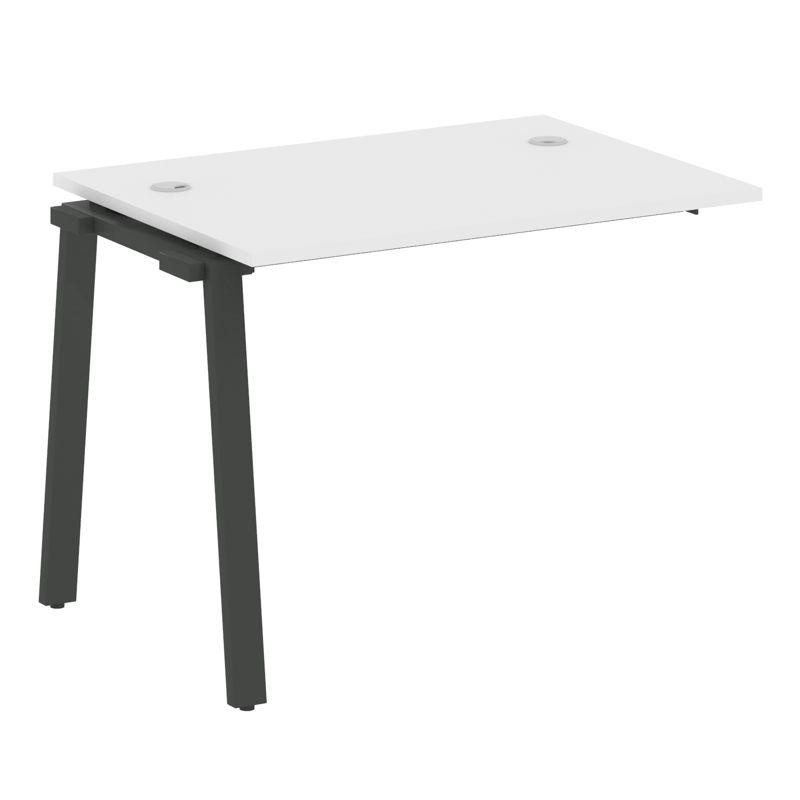 Metal System Проходной элемент рабочей станции на А-образном м/к БА.ПРС-СП-1.1 Белый/Металл Антрацит