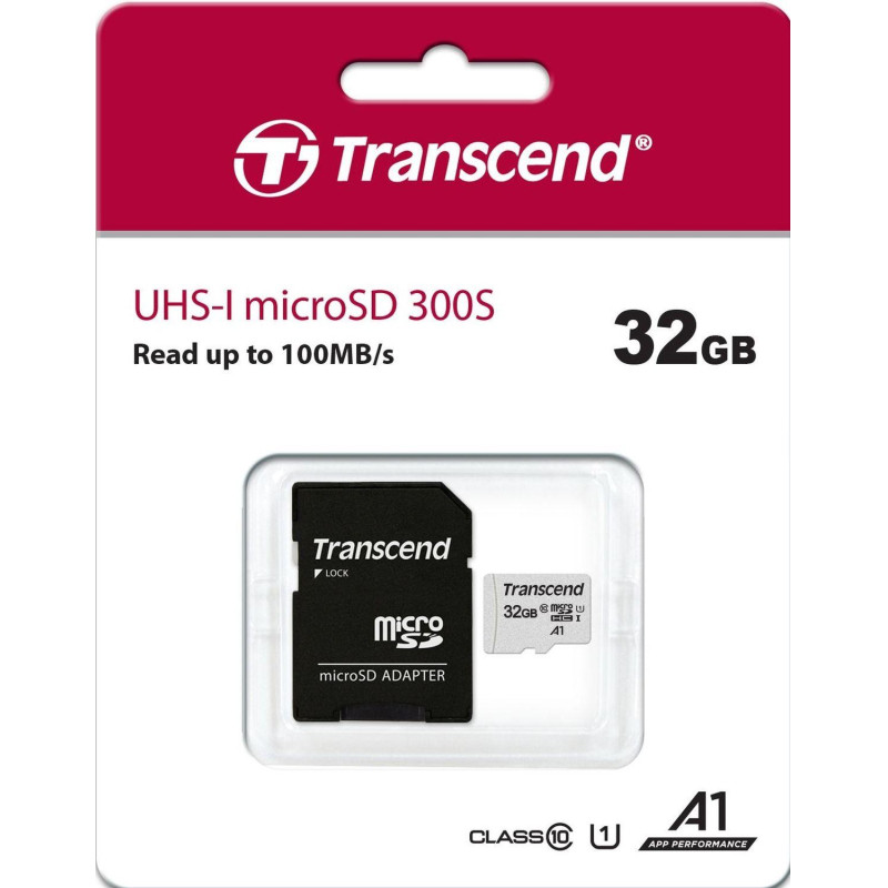 Карта памяти Transcend 300S microSDHC 32Gb UHS-I Cl10 +ад, TS32GUSD300S-A Карта памяти Transcend 300S microSDHC 32Gb UHS-I Cl10 +ад, TS32GUSD300S-A
