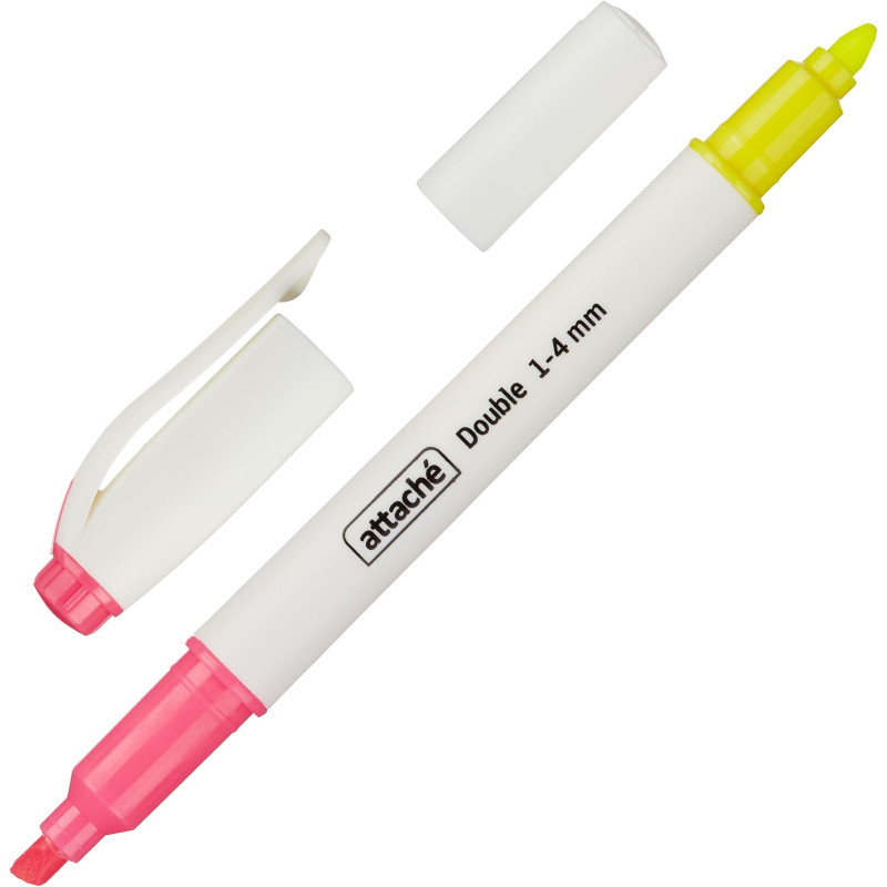 Набор текстовыделителей Attache Double 1-4 мм наб 6 цв 5 маркеров