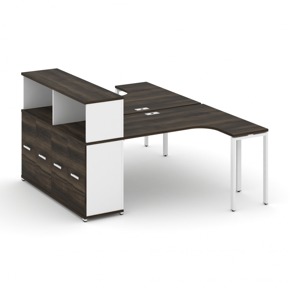 Concept Рабочая станция с опорным распаш. шкафом с надставкой низ. CN.DSA-213 W Дуб Мали/Белый Брилл Concept Рабочая станция с опорным распаш. шкафом с надставкой низ. CN.DSA-213 W Дуб Мали/Белый Брилл