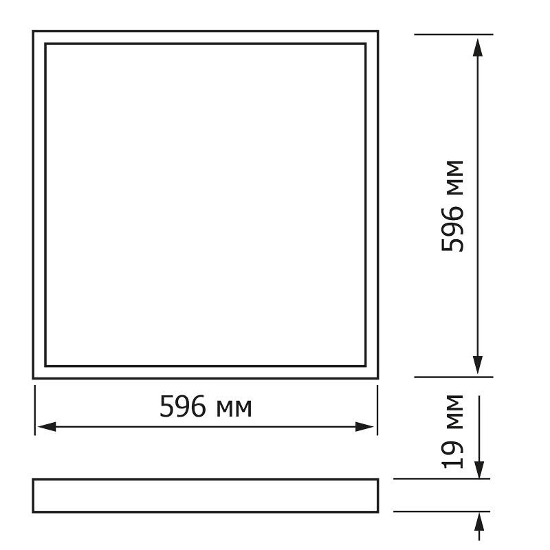 Светильник светидиодный TOPFORT ДПО 10-4х8-001 УХЛ4, 4000К опал