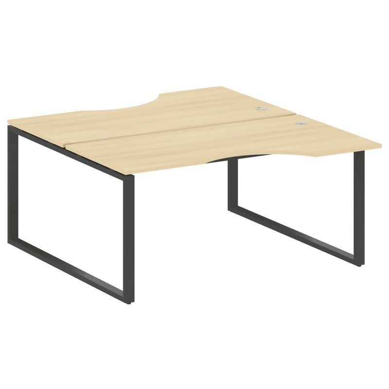 Metal System Рабочая станция криволинейная на О-образном м/к БО.РАС-СА-2.1 Акация Лорка/Металл Антра