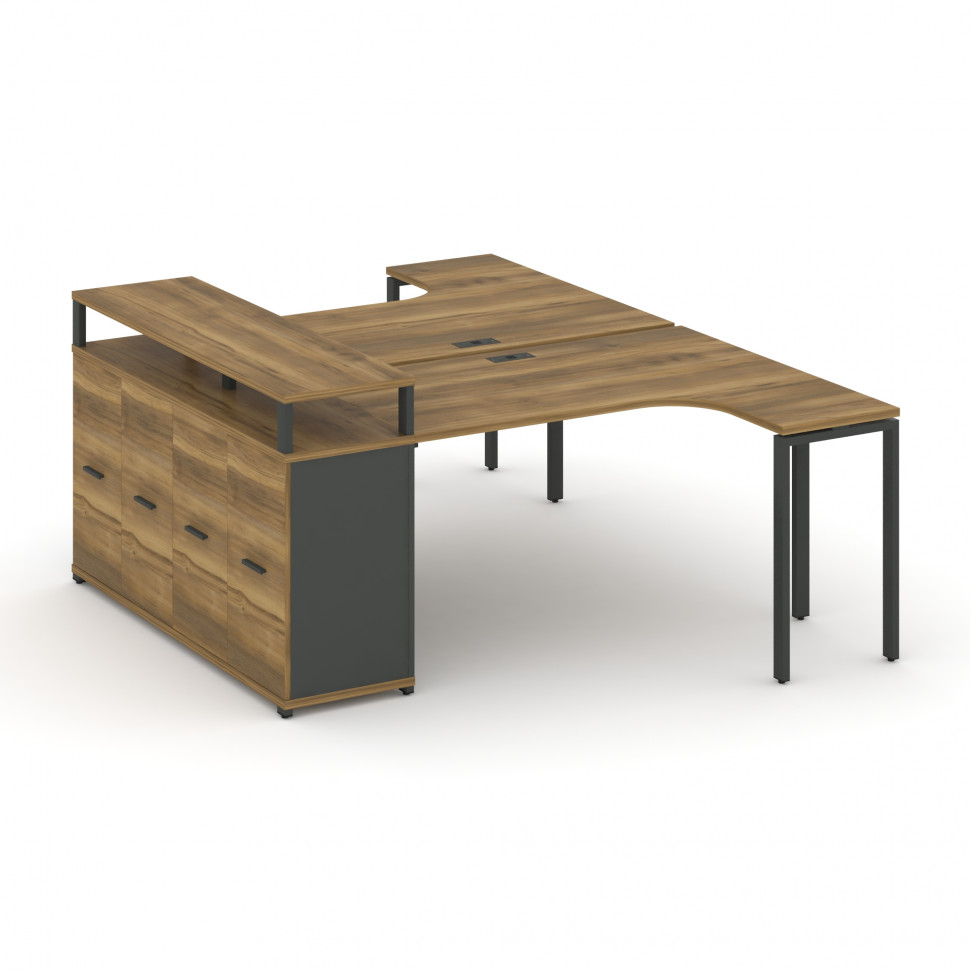 Concept Рабочая станция с опорным распаш. шкафом с верх. горизонтом CN.DSA-212 A Сандал Янтарный/Ант Concept Рабочая станция с опорным распаш. шкафом с верх. горизонтом CN.DSA-212 A Сандал Янтарный/Ант