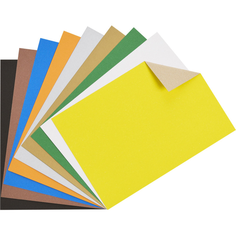 Картон цветной 10л, 10цв, А4, Живая природа, немелованный