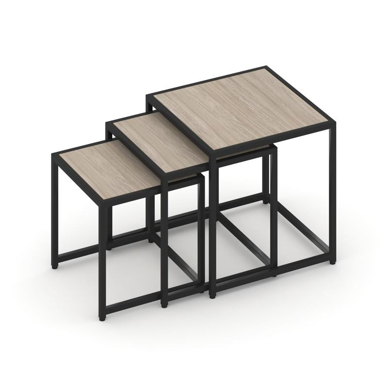 Loft Стол журнальный VR.L-SJK-50 Дуб Аттик/Металл Черный 500*500*500 Loft Стол журнальный VR.L-SJK-50 Дуб Аттик/Металл Черный 500*500*500