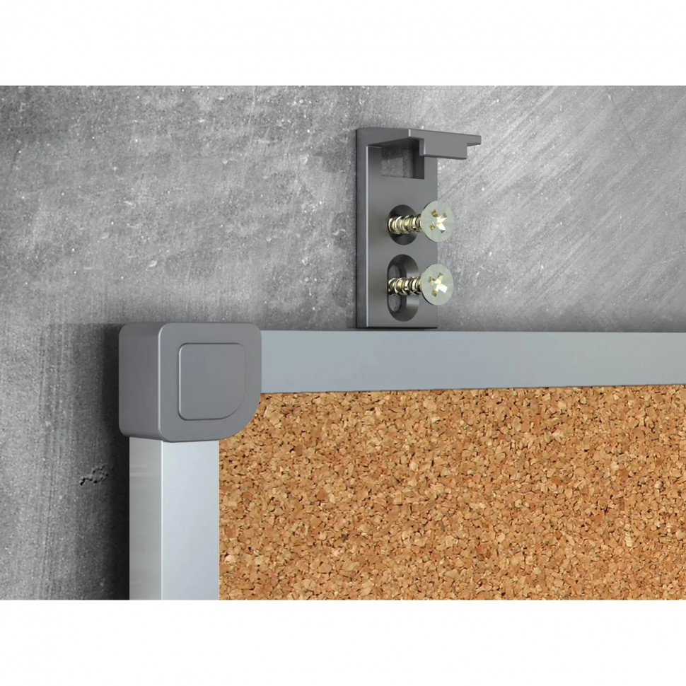 Доска пробковая 100х150 алюмин. рама ATTACHE