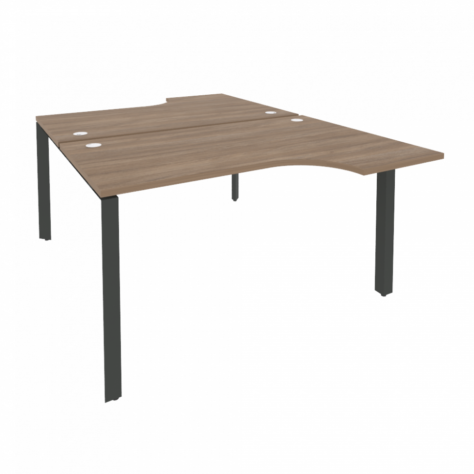 Onix Рабочая станция на П-образном м/к O.MP-D.SA-2 Дуб Аризона/Металл Антрацит 1380*1995*750 (1475/4