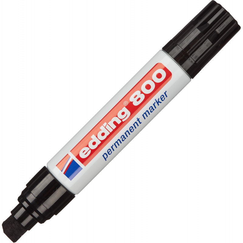 Маркер перманентный EDDING E-800/1 черный 4-12мм скошенный наконеч.