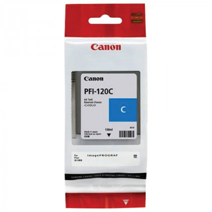 Картридж струйный CANON (PFI-120C) для imagePROGRAF TM-200/205/300/305, голубой 130 мл, оригинальный, 2886C001