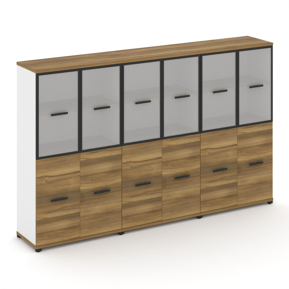 Concept Шкаф 3 широкие секции, 4 ниши CN.STS-432 RMB B Сандал Янтарный/Белый Бриллиант/Металл Черный Concept Шкаф 3 широкие секции, 4 ниши CN.STS-432 RMB B Сандал Янтарный/Белый Бриллиант/Металл Черный