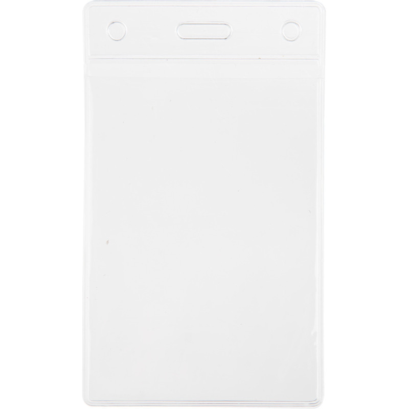 Бейдж Attache Economy 138x96 150мкм,шнур.2заж 45см син,вклад. 120x90 5шт/уп